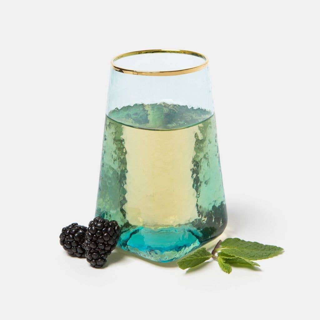 Celine Large Sky Blue Glassware - Set of 6