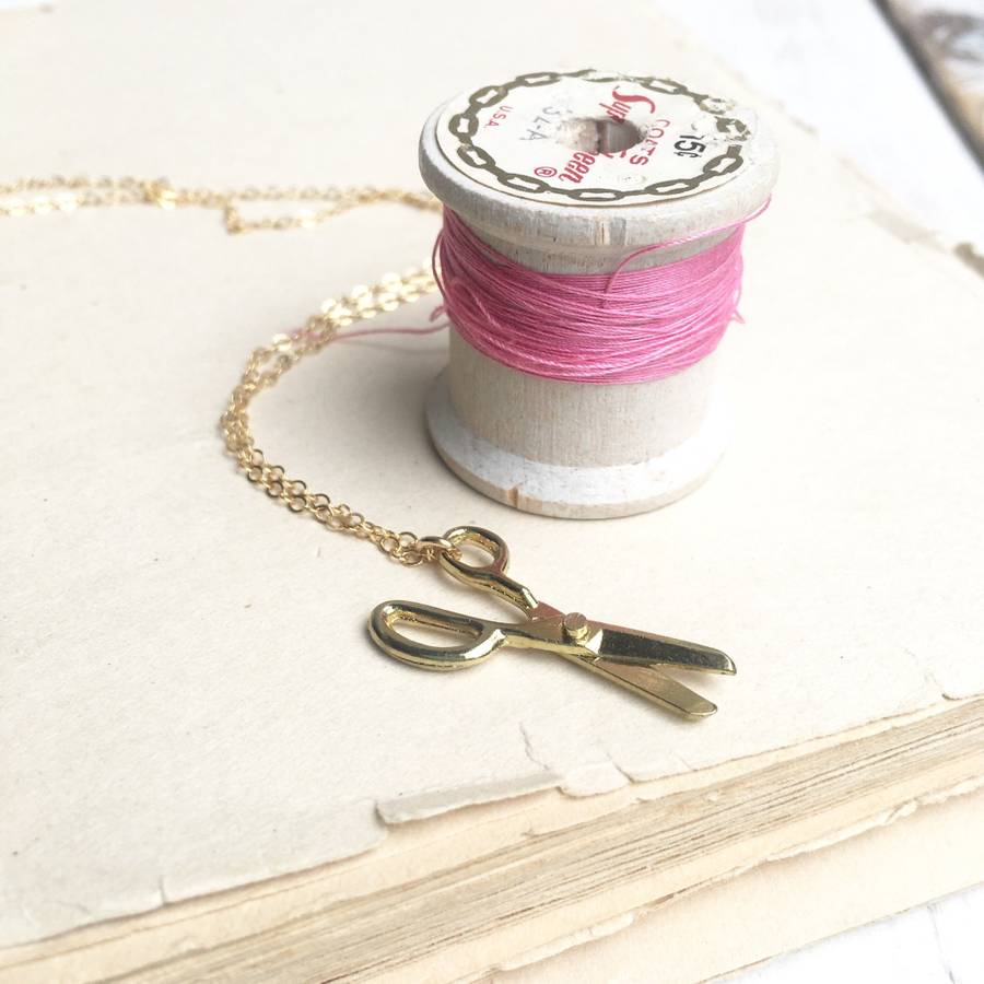 Tiny Gold Scissor Necklace #NEW