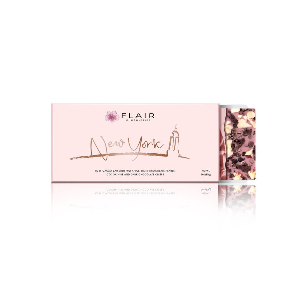 Belgian Ruby Chocolate Bar - New York