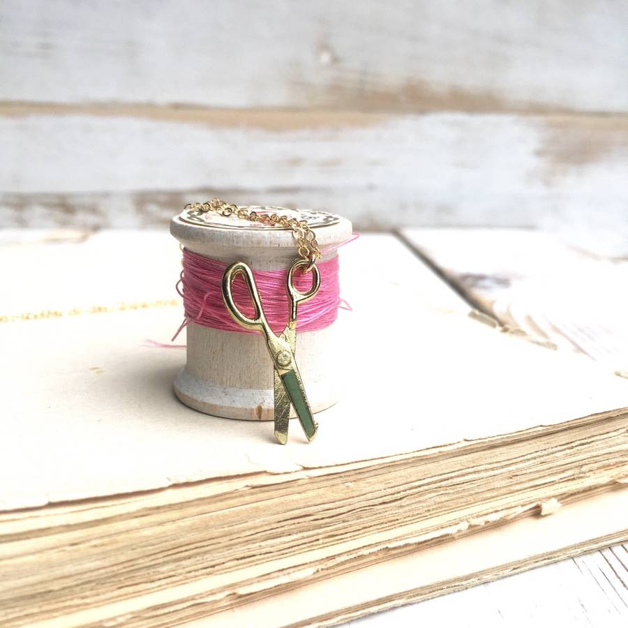 Tiny Gold Scissor Necklace #NEW