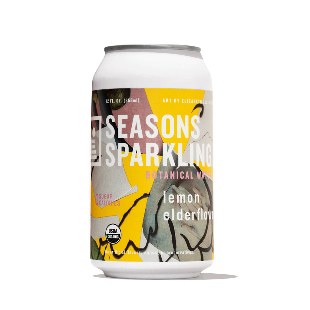 Lemon Elderflower Organic Sparkling Botanical Water
