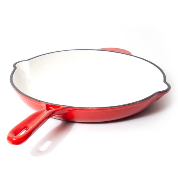 Enameled Cast Iron Skillet