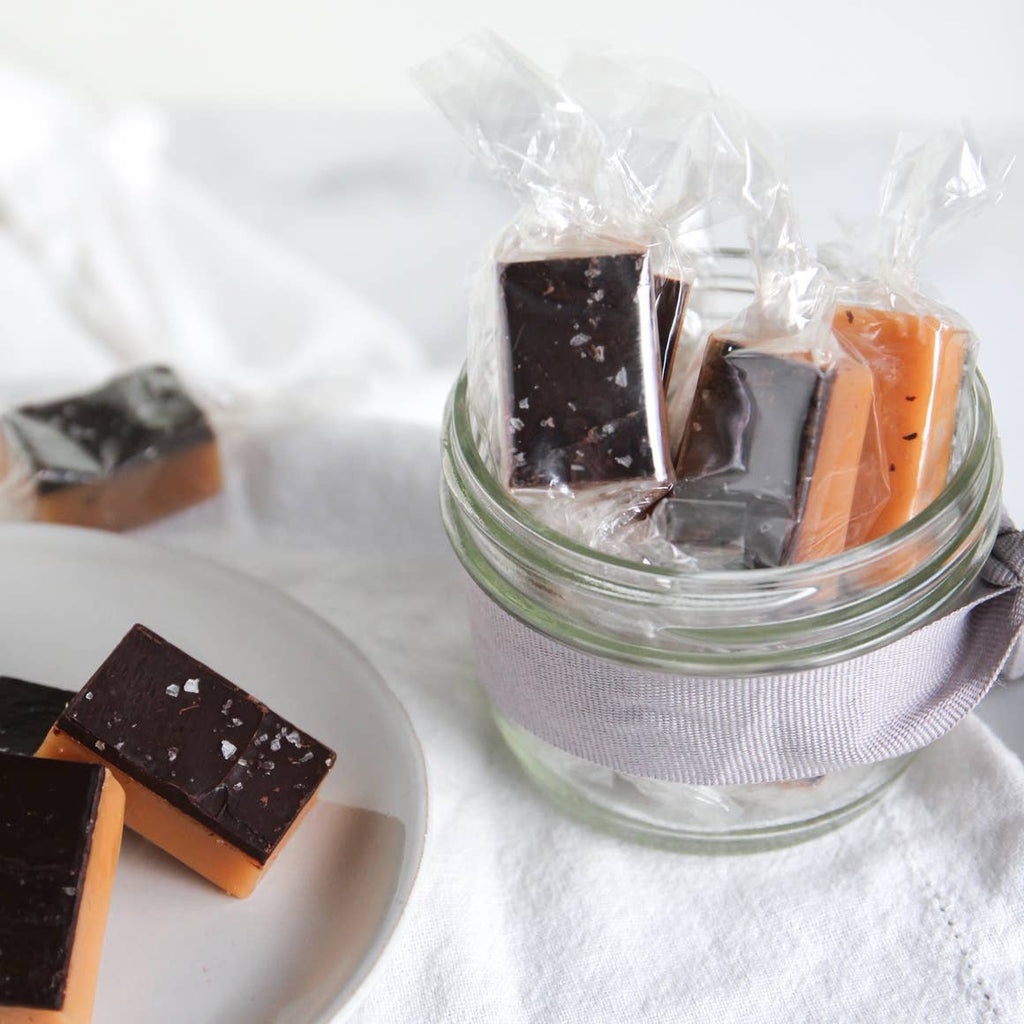 10 Piece - Dark Chocolate Sea Salt Caramels