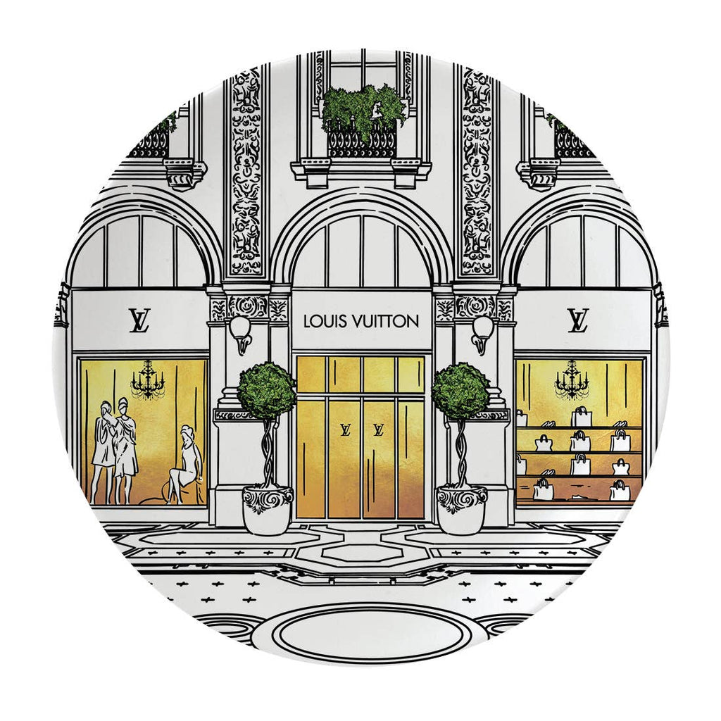Window Shopping- LV Fine Bone China Plate