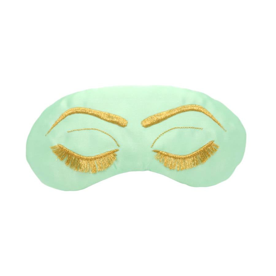 Vintage Glam Eyelashes Satin Sleep Mask (wide selection)