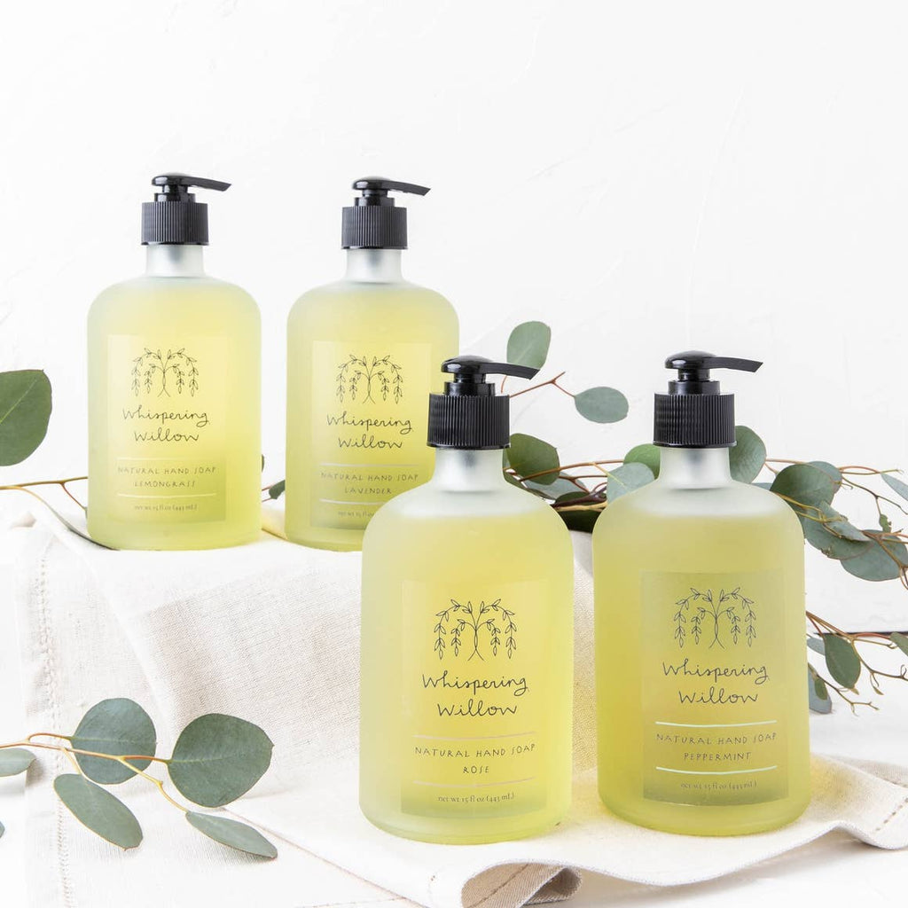 Peppermint Hand Soap - 15oz Glass Pump