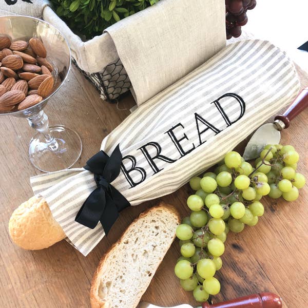 Linen Demi Roll Bread Bag