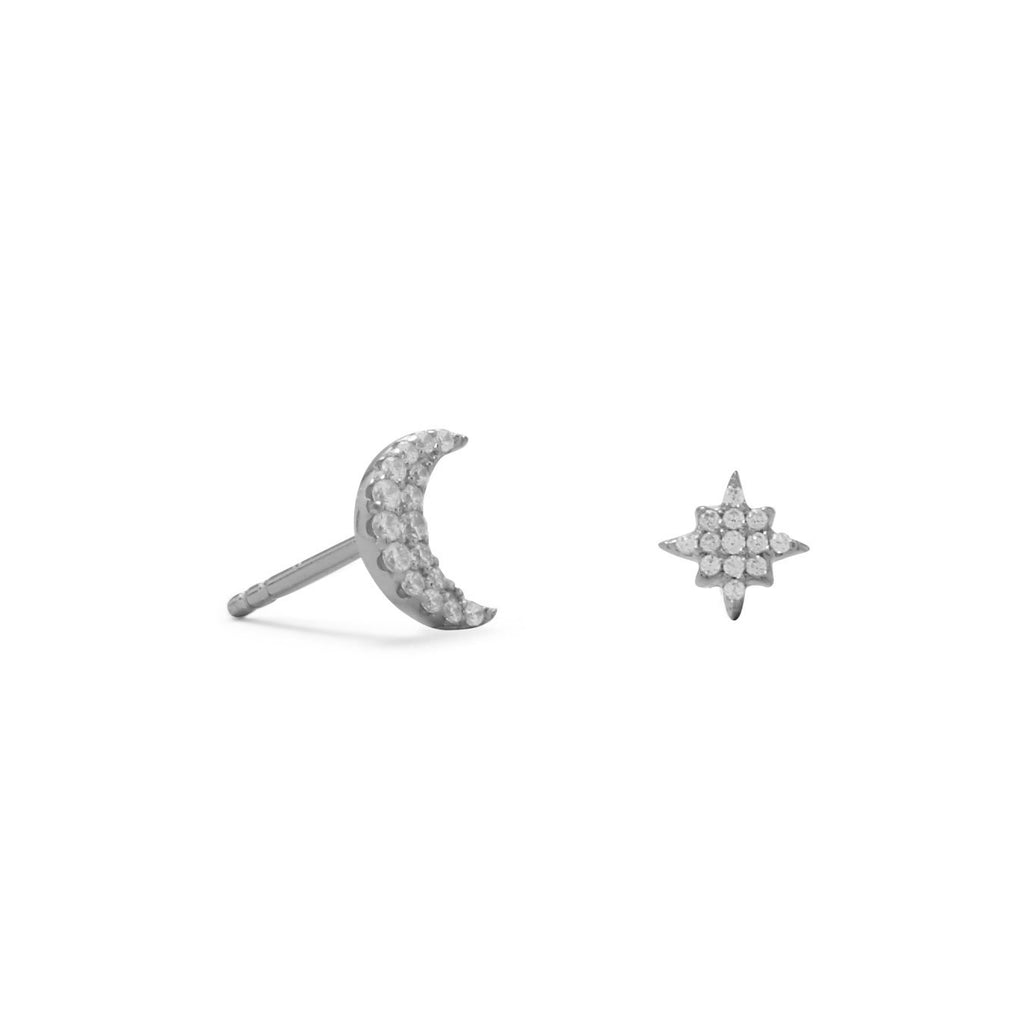 Moon n Star Stud Earrings