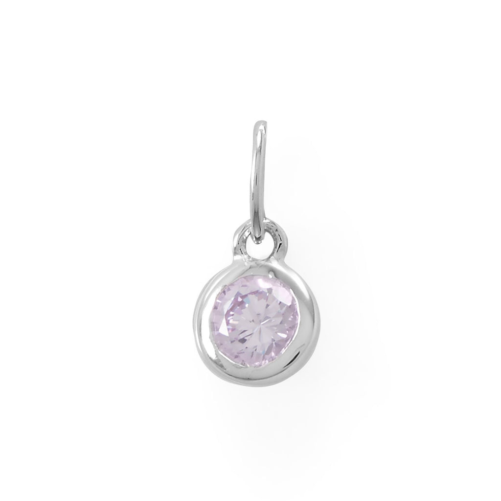 Round June Birthstone Charm