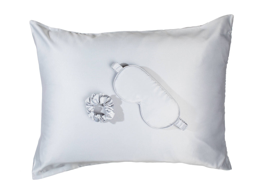 Goodnight Gorgeous Satin Sleep Set - Gray