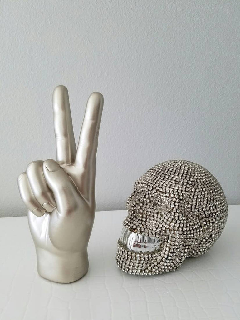 Interior Illusions Plus Rhinestone Skull Bank - 8" long