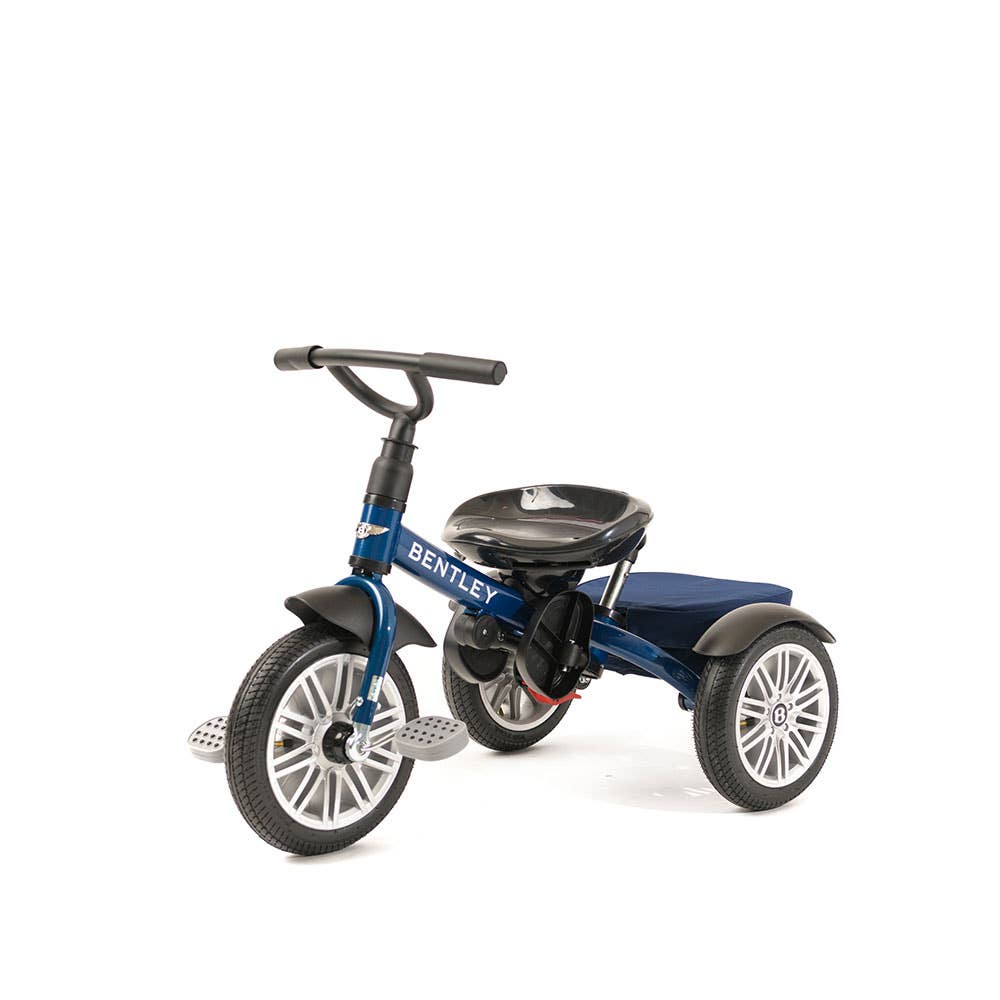 6 in 1 Sequin Blue Bentley Stroller Trike