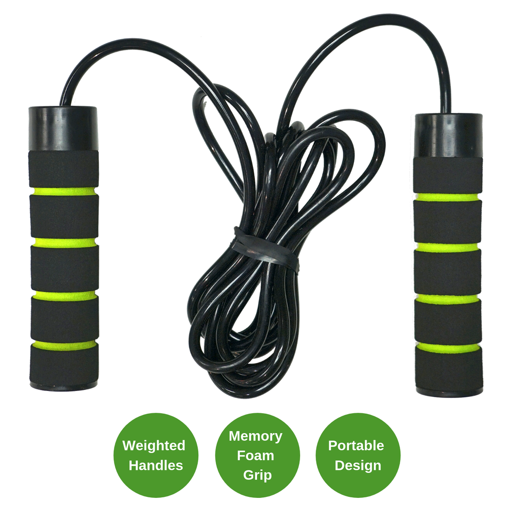 Weighted Jump Rope with Memory Foam Handles
