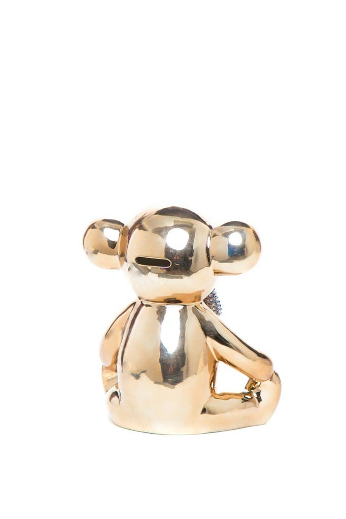 Interior Illusions Plus Bronze Bear with Rhinestone Bow Tie