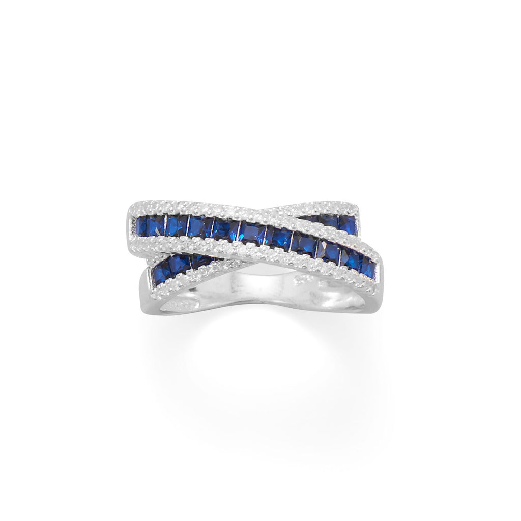 Indian Ocean Blue Overlap Ring
