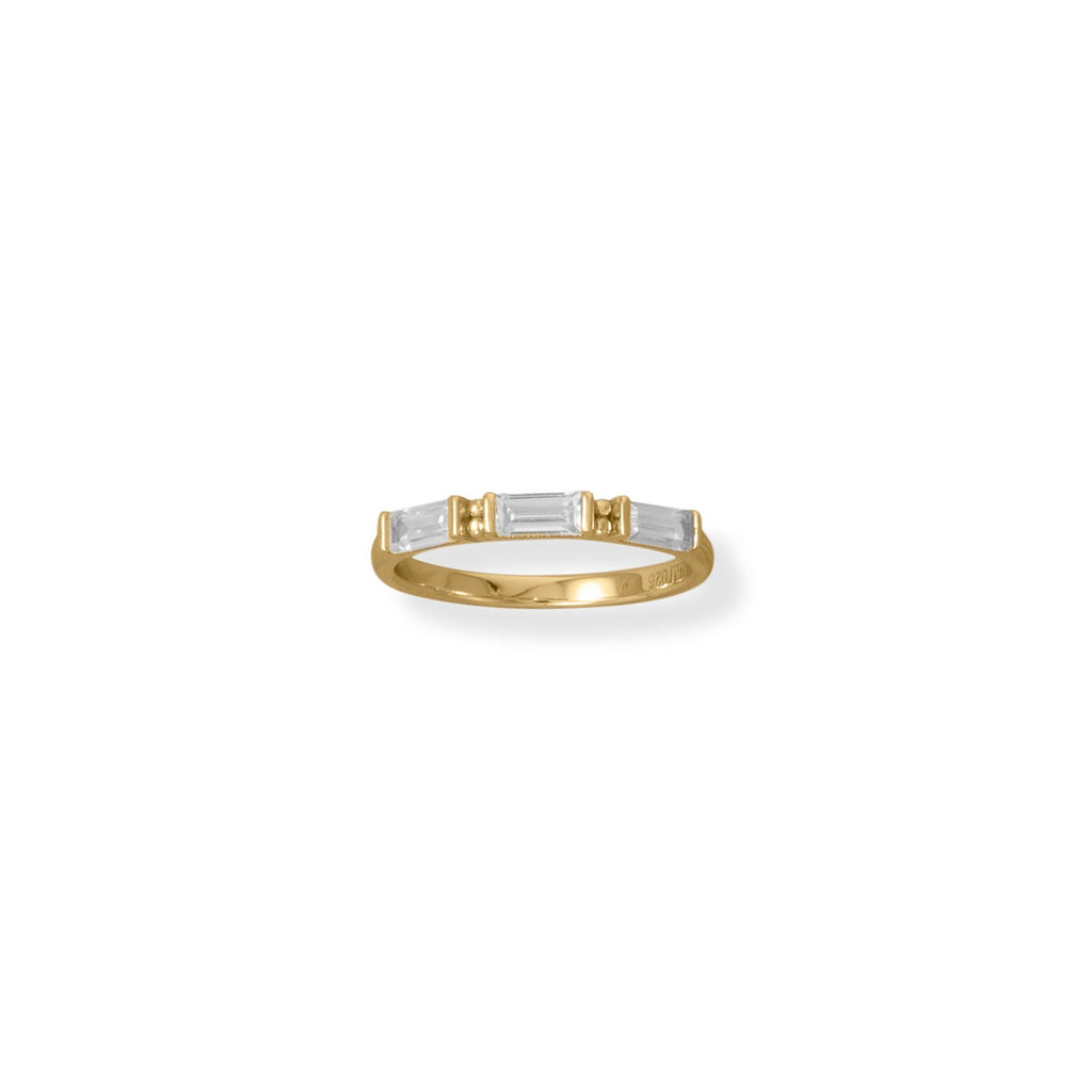 303 Park Ave White Baguette Ring