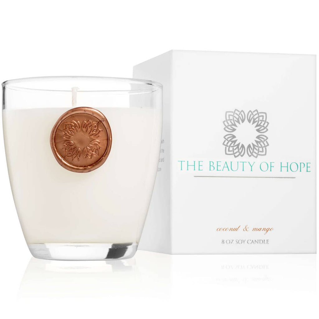 8oz Coconut and Mango Candle