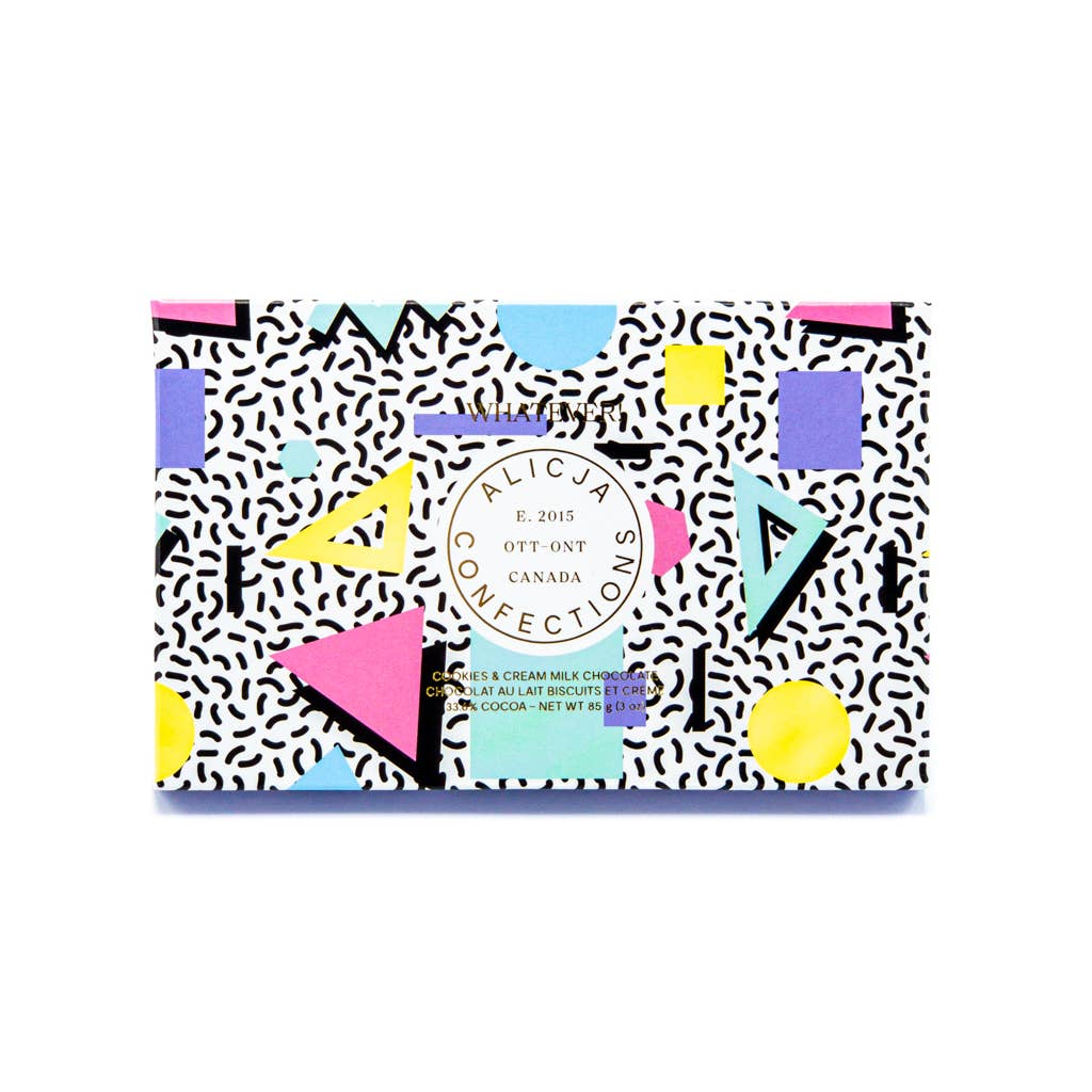 Whatever! Milk & White Postcard Chocolate Bar