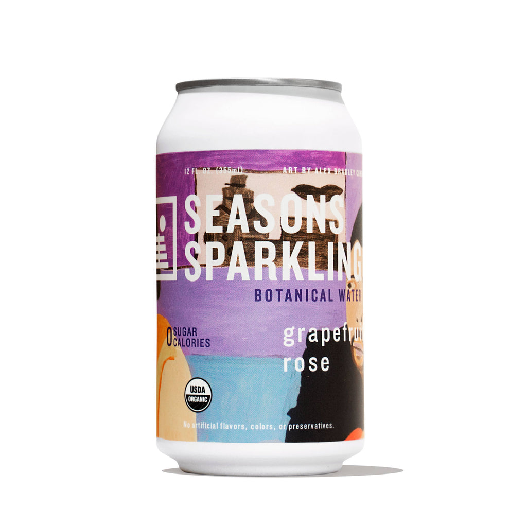 Grapefruit Rose Organic Sparkling Botanical Water