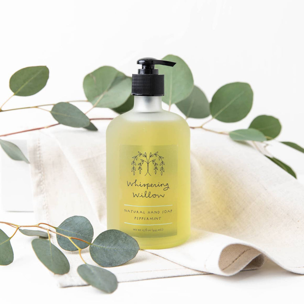 Peppermint Hand Soap - 15oz Glass Pump