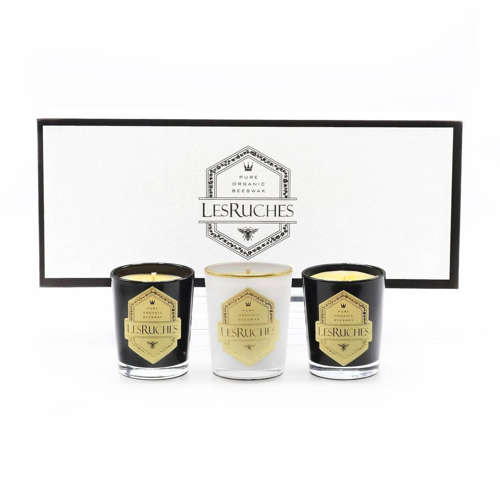 2.5 oz Voyage Verre Blanc or Noir  Candle Set