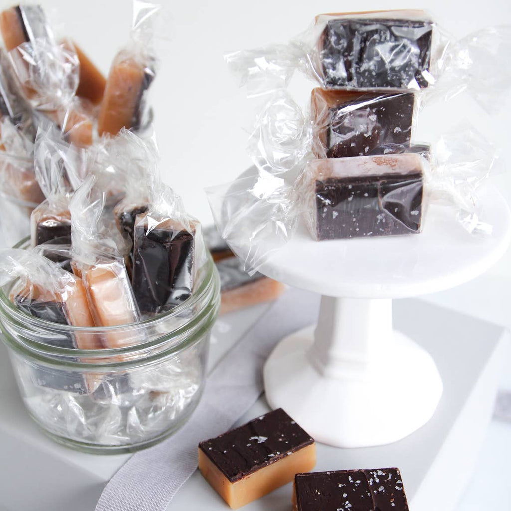10 Piece - Dark Chocolate Sea Salt Caramels