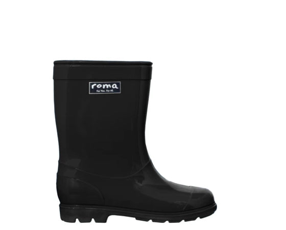 ABEL BLACK KID'S RAIN BOOTS