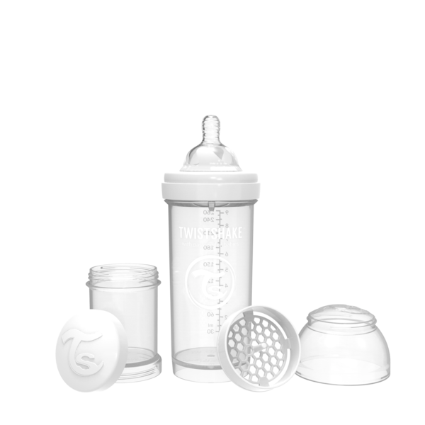 8 oz White Twistshake Anti Colic Baby Bottles