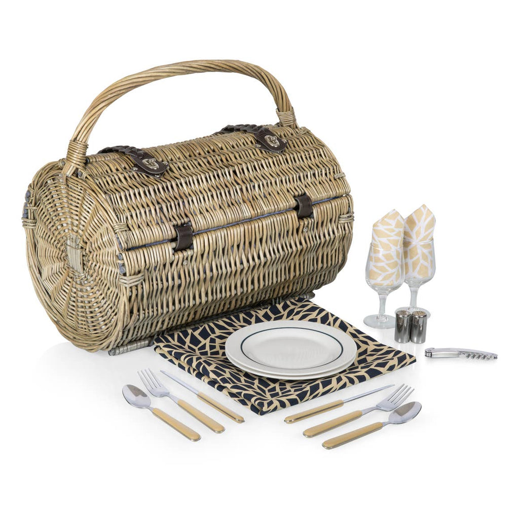 Barrel Picnic Basket - Dahlia