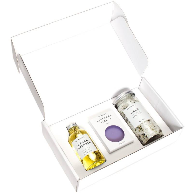 Calm Lavender Essential Kit. All Natural SPA Gift Kit.