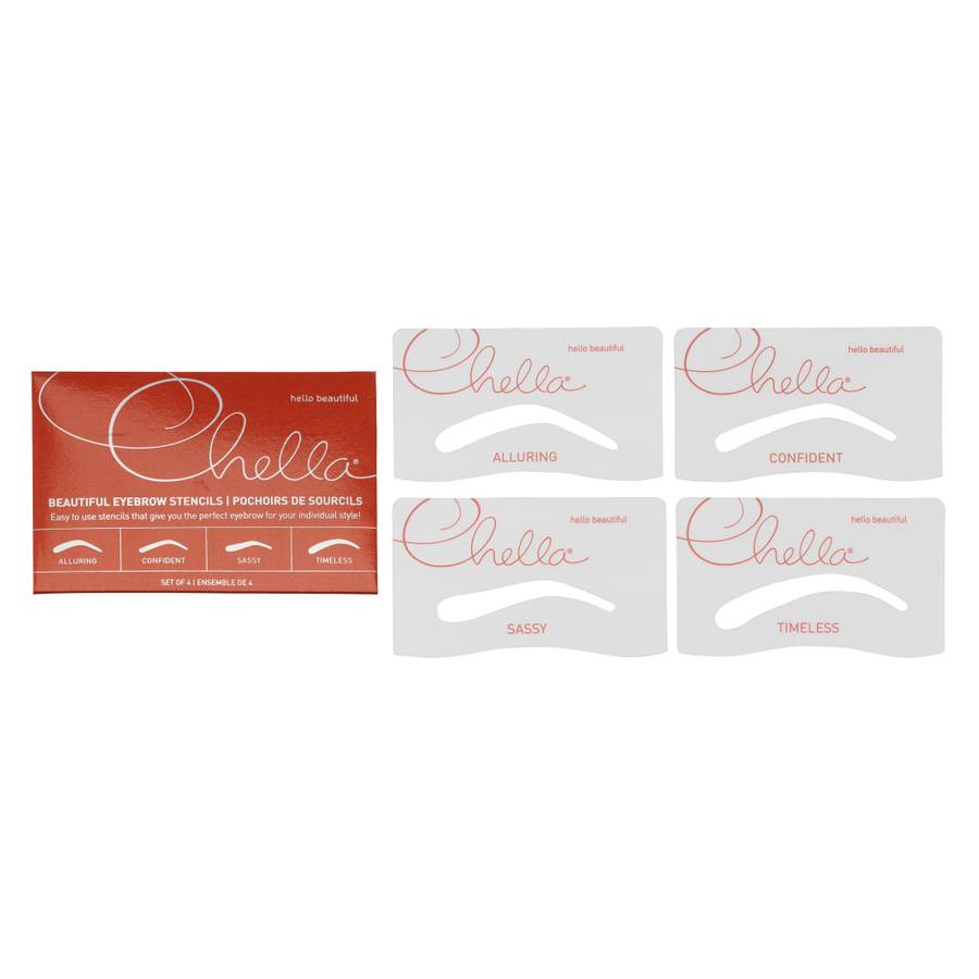 Chella Set of 4 - Beautiful Eyebrow Stencils