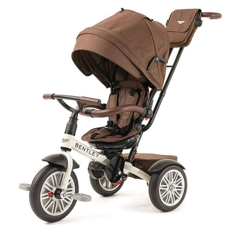 6 in 1 White Satin Bentley Stroller Trike