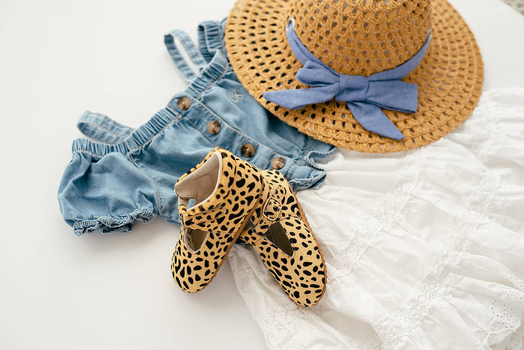 Classic Mary Jane T-Bar Baby Moccasin - Leopard 12-18 Months