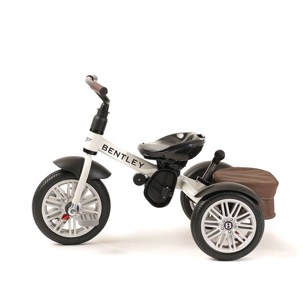6 in 1 White Satin Bentley Stroller Trike