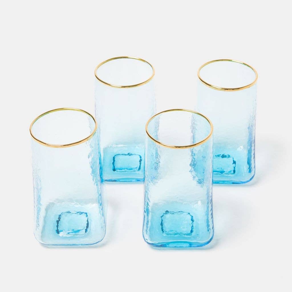 Celine Large Sky Blue Glassware - Set of 6