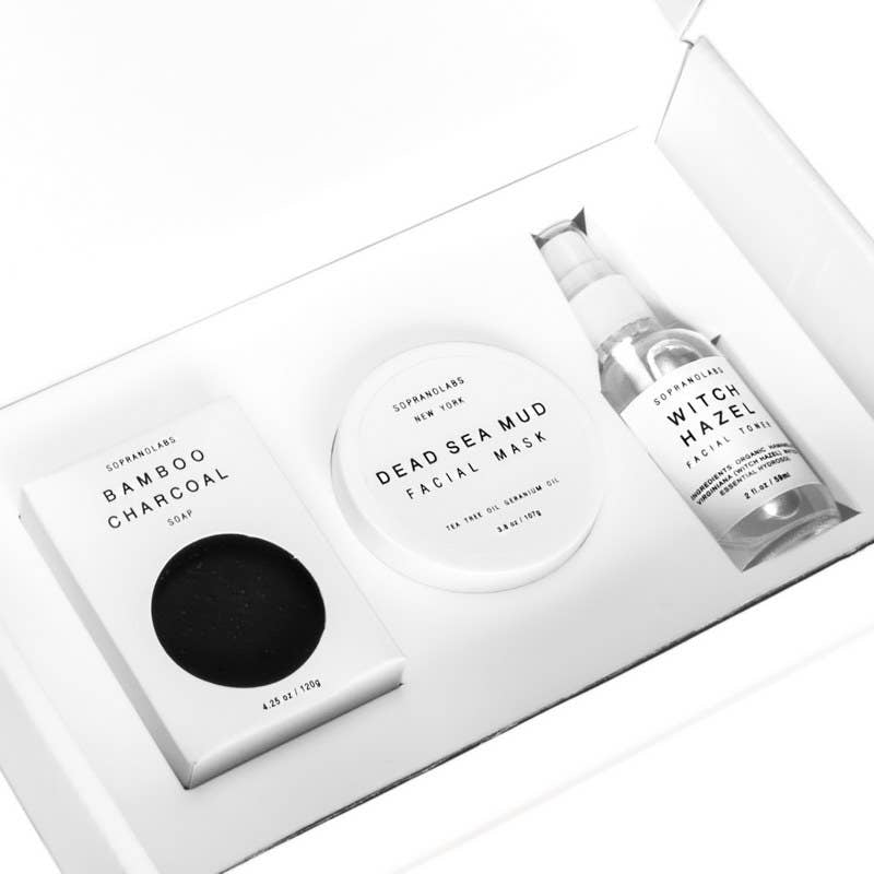 Oil Control & Detox Beauty Set. All Natural Face Gift Kit.