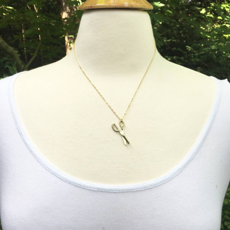 Tiny Gold Scissor Necklace #NEW