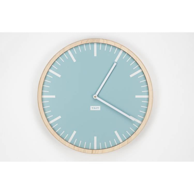 Glacier Solid Maple and Aluminum Wall Clock
