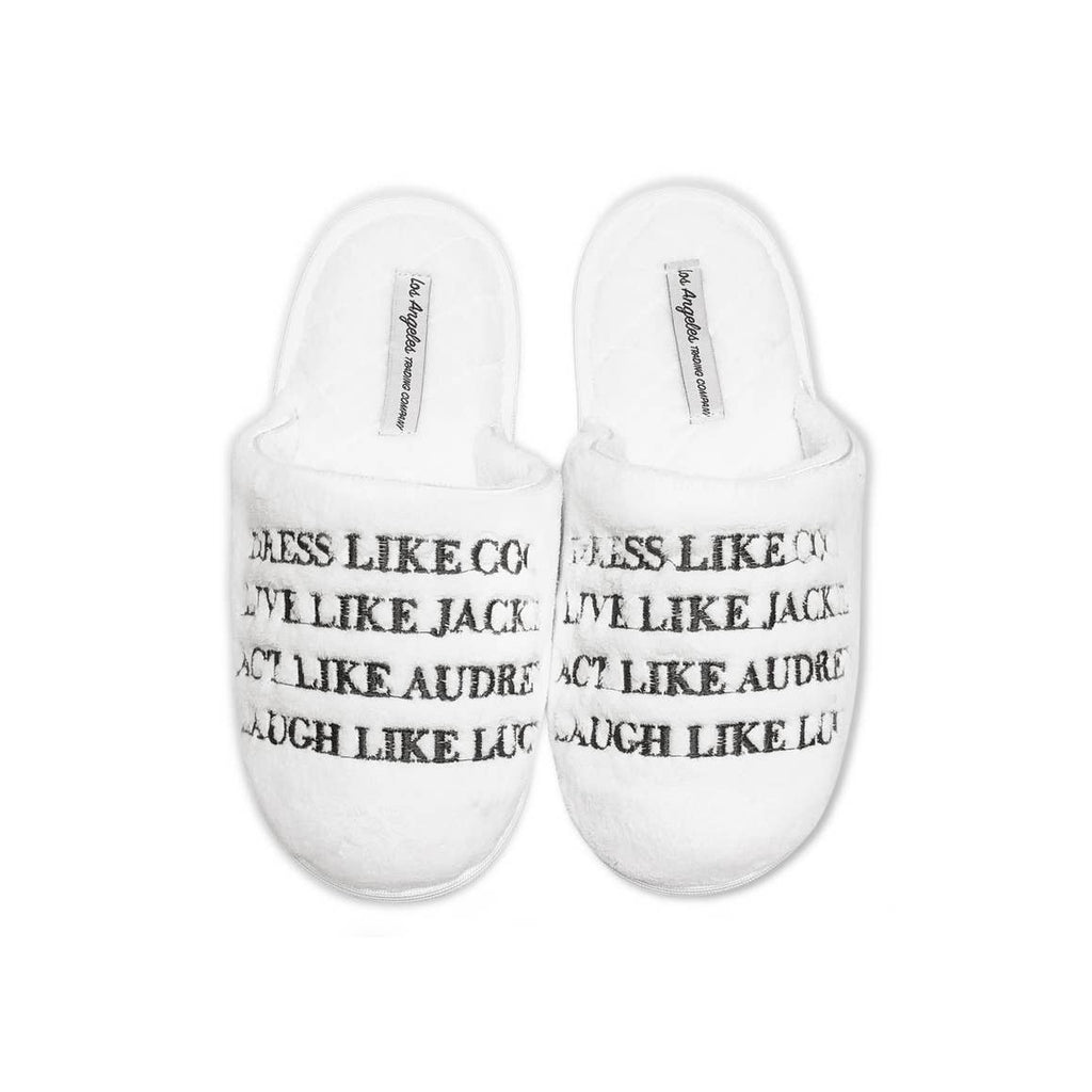 White Slippers - Dress Like Coco