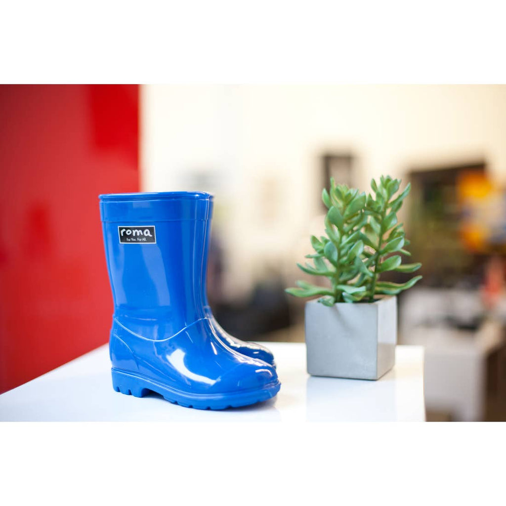 KID'S ABEL BLUE RAIN BOOTS #GivingPovertyTheBoot