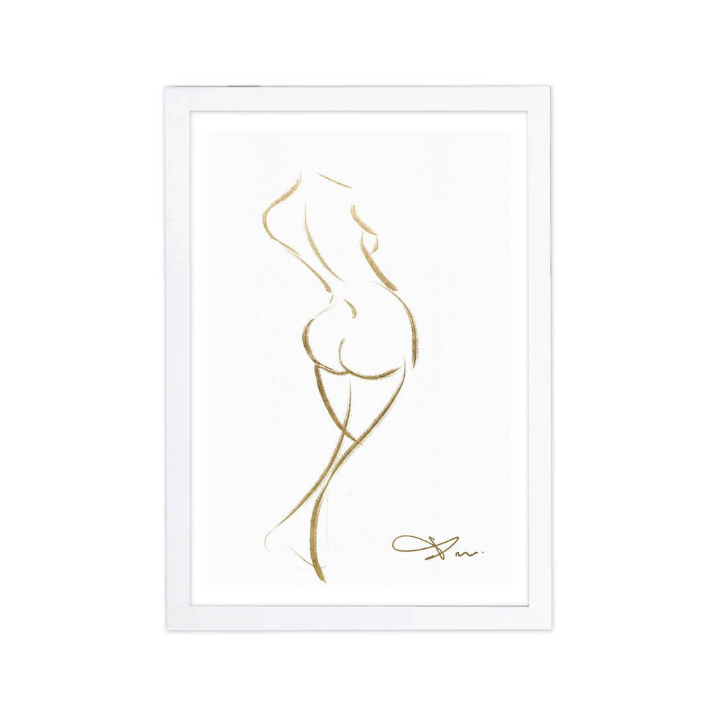 13" x 19" Body Framed Art