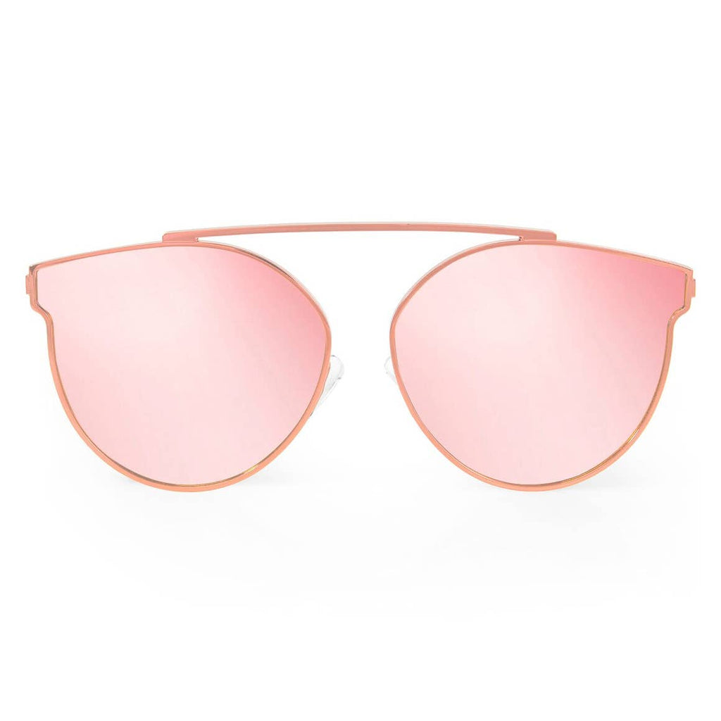 Rose Gold Mirrored Ivy Sunglasses