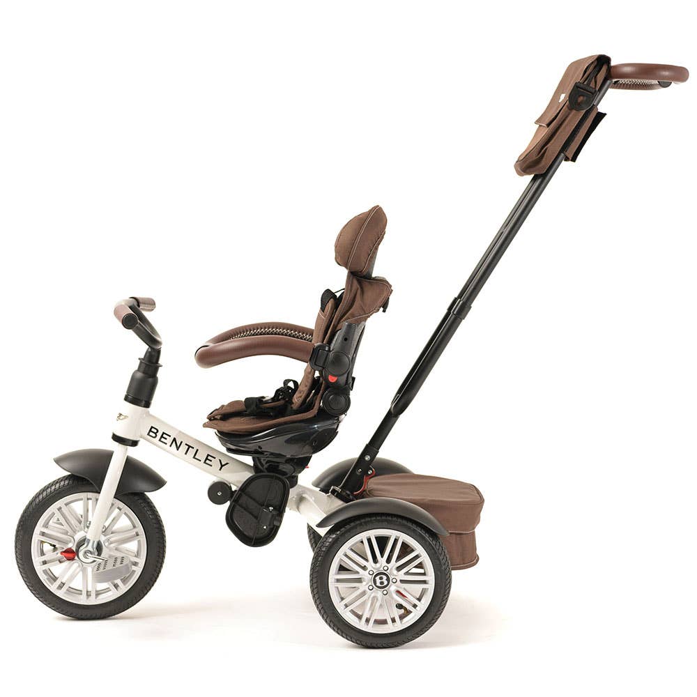 6 in 1 White Satin Bentley Stroller Trike