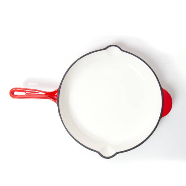 Enameled Cast Iron Skillet