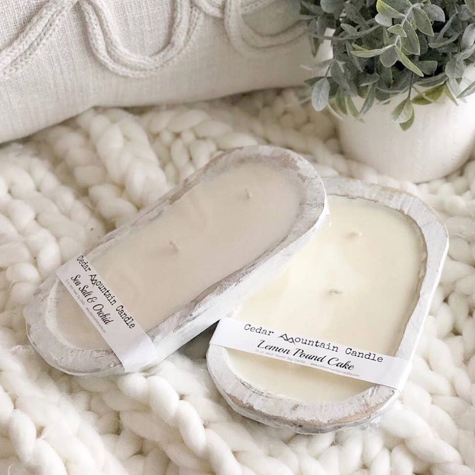3 Wick Rustic Dough Bowl Candle - Summer Collection