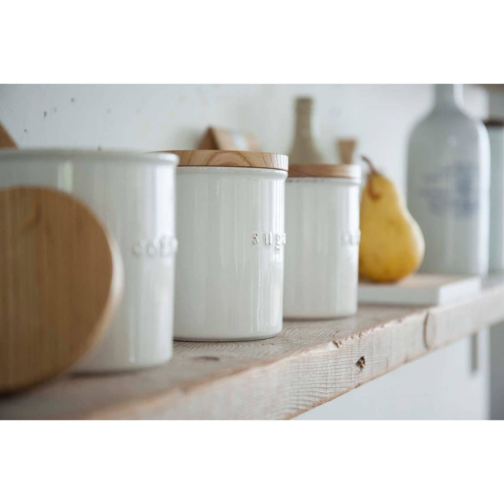 White Sugar Tosca Ceramic Canister