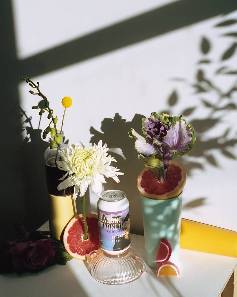 Grapefruit Rose Organic Sparkling Botanical Water