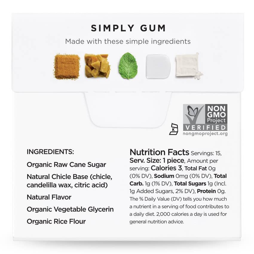 Peppermint Natural Chewing Gum