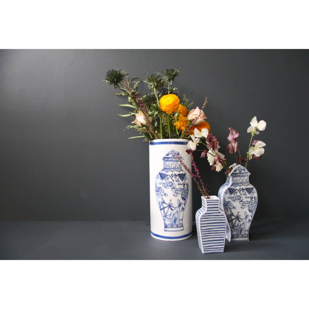 Well Versed - Blue - 17" Large Vase