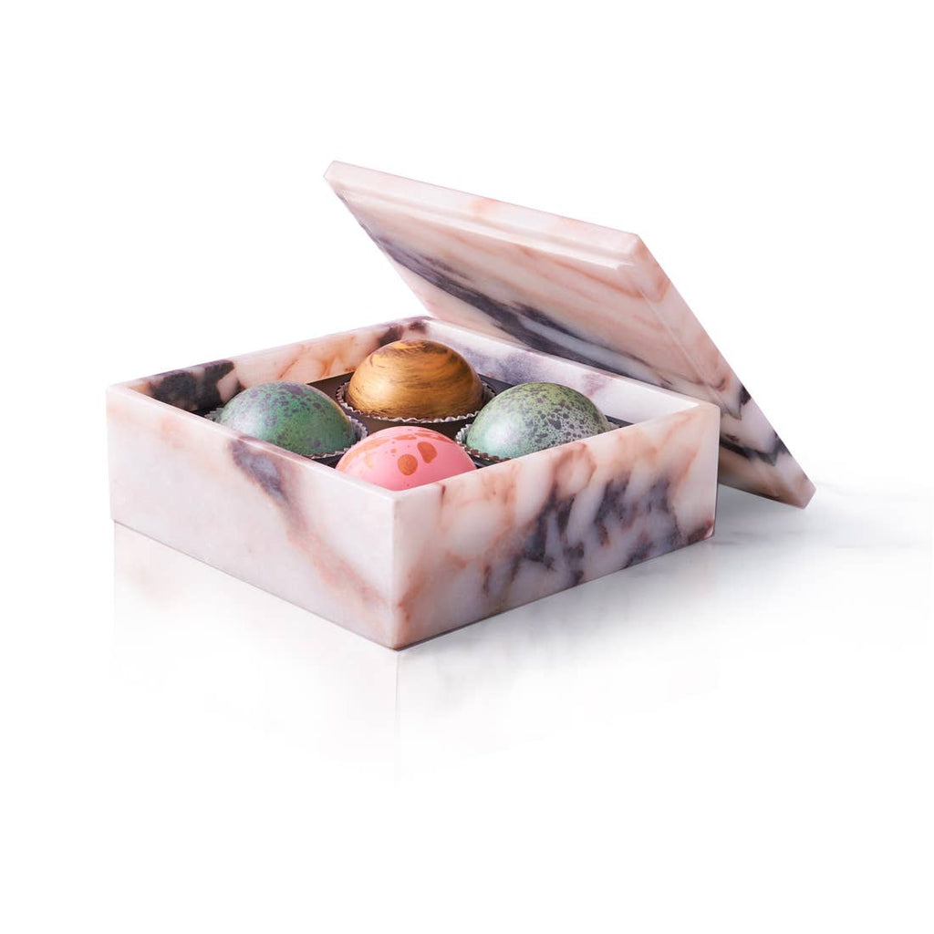 4 Truffle Marble Box - 6 oz